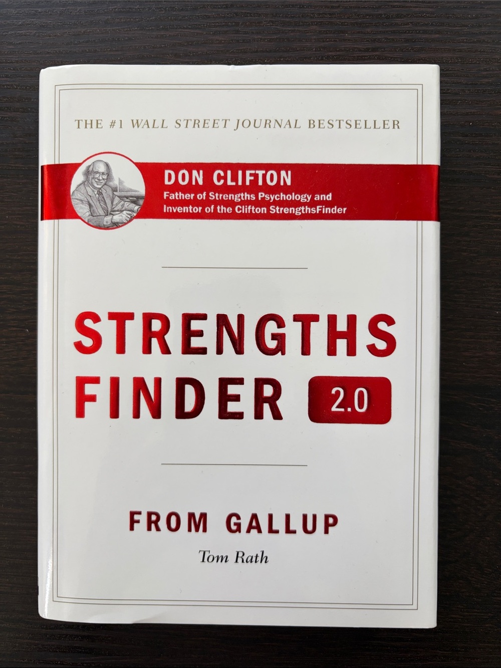 StrengthsFinder 2.0 Paperback Book - White & Red